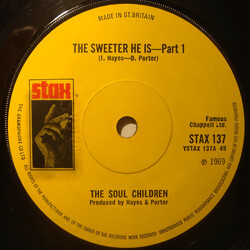 Soul Children The Sweeter He Is USED VINYL 7INCH SINGLE