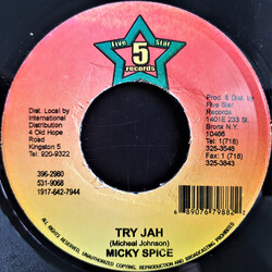 Mikey Spice Try Jah USED VINYL 7INCH 45 RPM