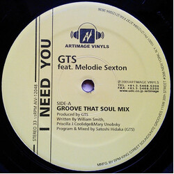 GTS / Melodie Sexton I Need You / I Still Believe USED VINYL 12INCH 33 S RPM
