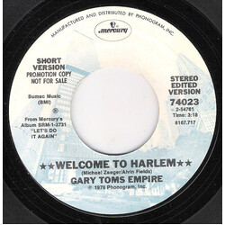 Gary Toms Empire Welcome To Harlem USED VINYL 7INCH 45 RPM PROMO