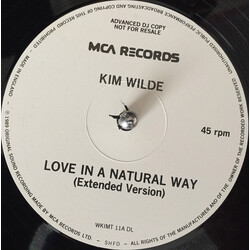 Kim Wilde Love In The Natural Way USED VINYL 12INCH 45 RPM SINGLE PROMO