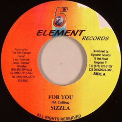 Sizzla For You USED VINYL 7INCH 45 RPM
