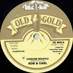 Bob & Earl / Jackie Lee Harlem Shuffle / The Duck USED VINYL 7INCH 45 RPM SINGLE MONO