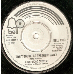 Hollywood Crestas Don't Boogaloo The Night Away USED VINYL 7INCH 45 RPM SINGLE