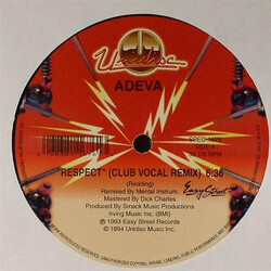 Adeva Respect (Remixed by Mental Instrum) USED VINYL 12INCH 33 S RPM