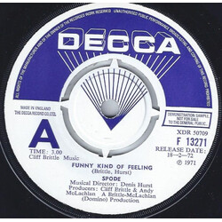 Spode (2) Funny Kind Of Feeling USED VINYL 7INCH 45 RPM SINGLE PROMO