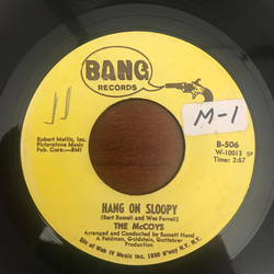 The McCoys Hang On Sloopy / I Can't Explain It Vinyl 7" USED