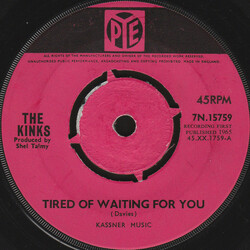 The Kinks Tired Of Waiting For You USED VINYL 7INCH 45 RPM SINGLE