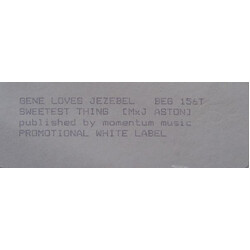 Gene Loves Jezebel Sweetest Thing VINYL 12" USED