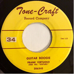 Frank Virtuoso / The Virtues Guitar Boogie / San Antonio Rose USED VINYL 7INCH