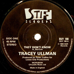 Tracey Ullman They Don't Know USED VINYL 7INCH 45 RPM SINGLE STEREO