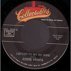 Eddie Vespa Letter To My Ex Wife / I Used To Work In Chicago USED VINYL 7INCH 45 RPM SINGLE REISSUE