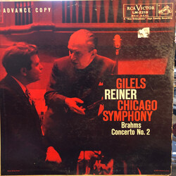 Emil Gilels / Fritz Reiner / The Chicago Symphony Orchestra / Johannes Brahms Concerto No. 2 Vinyl LP USED