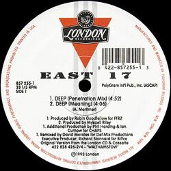 East 17 Deep USED VINYL 12INCH 33 S RPM