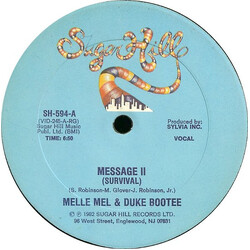 Melle Mel / Duke Bootee Message II (Survival) USED VINYL 12INCH 33 S RPM