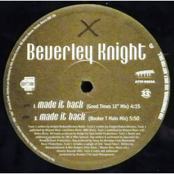 Beverley Knight Made It Back / Sista Sista USED VINYL 12INCH PROMO