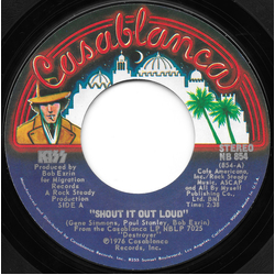 Kiss Shout It Out Loud Vinyl 7" USED