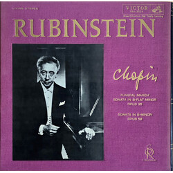 Arthur Rubinstein / Frédéric Chopin 'Funeral March' Sonata In B-Flat Minor Opus 35 · Sonata In B-Minor Opus 58 Vinyl LP USED