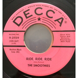 The Smoothies (3) Ride, Ride, Ride USED VINYL 7INCH 45 RPM