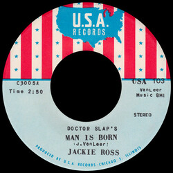 Jackie Ross Doctor Slap's Man Is Born USED VINYL 7INCH 45 RPM SINGLE STEREO