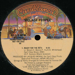 Village People Ready For The 80's VINYL 12" USED