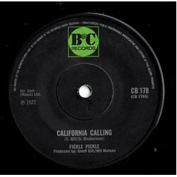 Fickle Pickle California Calling USED VINYL 7INCH 45 RPM SINGLE
