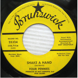 The Four Pennies (2) Shake A Hand / 'Tis The Season USED VINYL 7INCH 45 RPM SINGLE PROMO