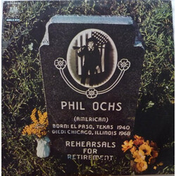 Phil Ochs Rehearsals For Retirement Vinyl LP USED