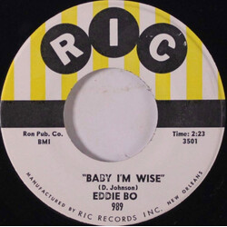 Eddie Bo Baby I'm Wise / Roamin-Titis USED VINYL 7INCH 45 RPM