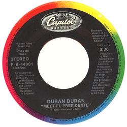 Duran Duran Meet El Presidente Vinyl 7" USED