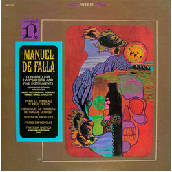 Manuel De Falla / Jean-Charles Richard / Valois Instrumental Ensemble / Charles Ravier Concerto For Harpsichord And Five Instruments Vinyl LP USED
