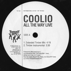 Coolio All The Way Live USED VINYL 12INCH PROMO