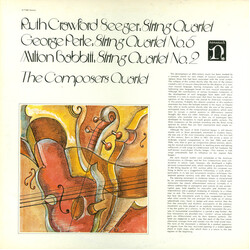Ruth Crawford Seeger / George Perle / Milton Babbitt / The Composers Quartet String Quartet / String Quartet No. 5 / String Quartet No. 2 Vinyl LP USE