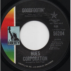 The Hues Corporation Goodfootin' USED VINYL 7INCH 45 RPM SINGLE PROMO
