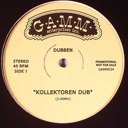 Dubben Kollektoren Dub / Karameller USED VINYL 12INCH PROMO