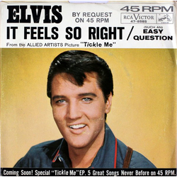 Elvis Presley It Feels So Right / (Such An) Easy Question Vinyl 7" USED