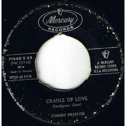 Johnny Preston Cradle Of Love / City Of Tears VINYL 7" USED