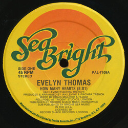 Evelyn Thomas How Many Hearts VINYL 12" USED