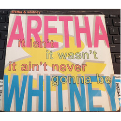 Aretha Franklin / Whitney Houston It Isn't, It Wasn't, It Ain't Never Gonna Be Vinyl USED