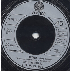The Sensational Alex Harvey Band Anthem USED VINYL 7INCH 45 RPM