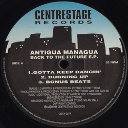 Antigua Managua Back To The Future E.P. Vinyl 12" USED