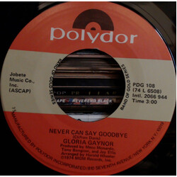 Gloria Gaynor Never Can Say Goodbye / Honey Bee USED VINYL 7INCH 45 RPM SINGLE