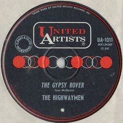 Highwaymen The Gypsy Rover / Cotton Fields USED VINYL 7INCH 45 RPM SINGLE