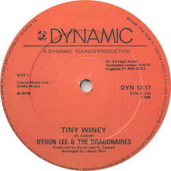 Byron Lee And The Dragonaires Tiny Winey USED VINYL 12INCH 45 RPM