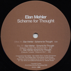 Elan Mehler Scheme For Thought Vinyl 12" USED