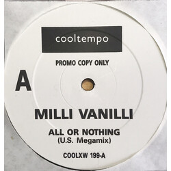 Milli Vanilli All Or Nothing USED VINYL 12INCH PROMO