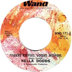 Nella Dodds Finders Keepers, Losers Weepers USED VINYL 7INCH 45 RPM SINGLE REPRESS