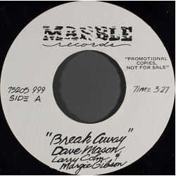 Dave Mason / Lawrence Cohn / Margie Gibson / Jim Krueger / Dick Hauschild Break Away / Sour Grapes USED VINYL 7INCH 45 RPM PROMO