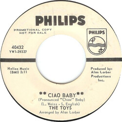 The Toys Ciao Baby USED VINYL 7INCH SINGLE PROMO