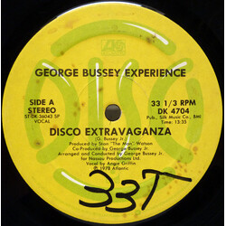 George Bussey Experience Disco Extravaganza USED VINYL 12INCH SINGLE 33 S RPM